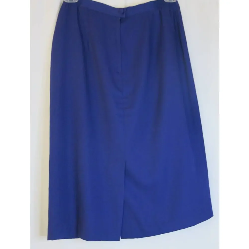 VINTAGE Terrazo Pencil Skirt Size 14 Women Polyester Preppy Academia Secretary